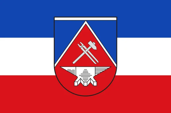Bandiera di Heiligenhaus in Renania Settentrionale-Vestfalia, Germania — Vettoriale Stock
