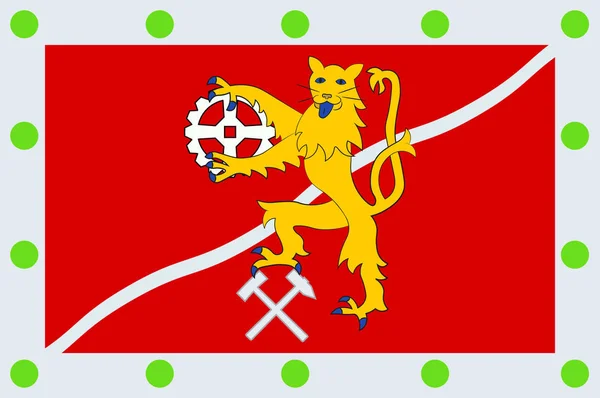 Bandeira de Hamm in Rhineland-Palatinate, Alemanha — Vetor de Stock