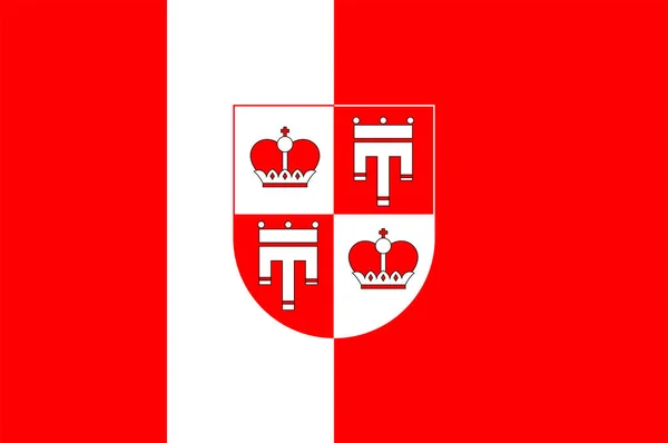 Flagge von Vaduz in liechtenstein — Stockvektor