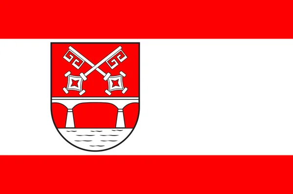 Bandeira de Petershagen em Renânia do Norte-Vestefália, Alemania —  Vetores de Stock