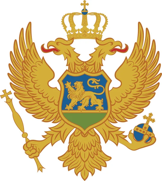 Coat of arms of Montenegro — Stock Vector