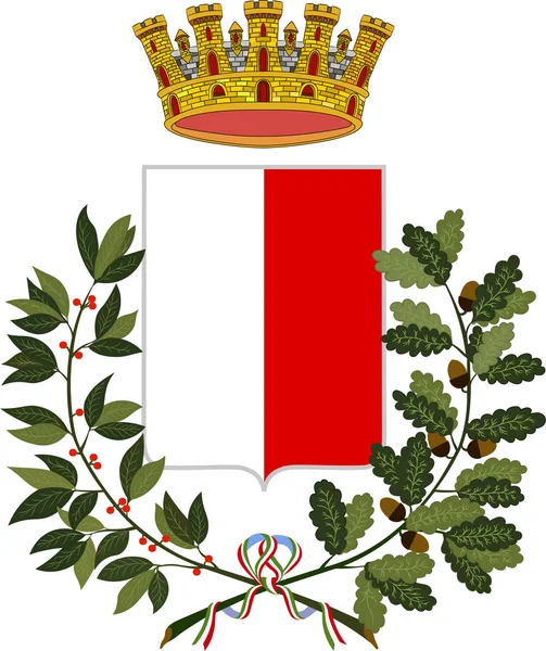 Escudo de armas de L 'Aquila de Abruzzo, Italia — Vector de stock