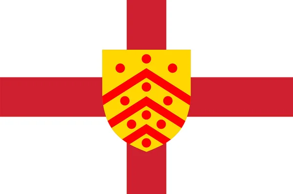 Drapeau de Gloucester en Angleterre — Image vectorielle