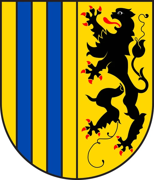 ドイツのザクセン州のケムニッツの紋章 — ストックベクタ