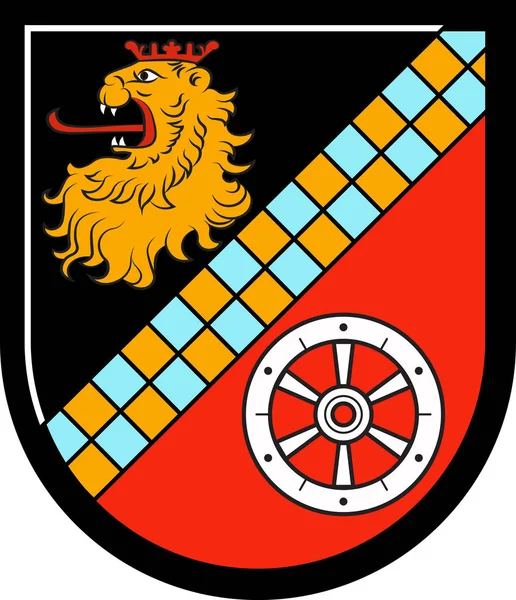 Wappen von Bad Dürrheim in Bad Kreuznach in Rheinland-Pfalz — Stockvektor