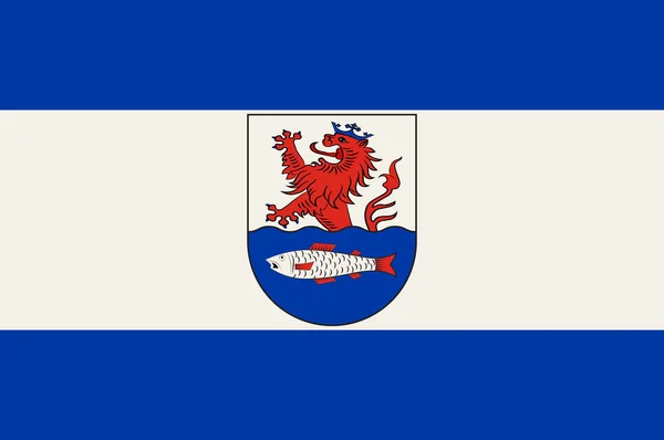 독일 노르트라인베스트팔렌의 라이클링겐 국기 — 스톡 벡터