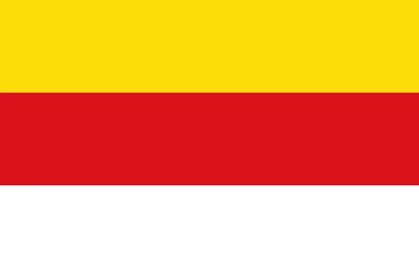 北ライン・ウェストファリアのミュンスターの国旗, ドイツ — ストックベクタ