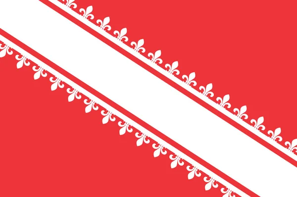 Bas-Rhin-flaggan i Grand Est är en fransk administrativ region — Stock vektor