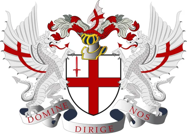 イギリスのロンドンの紋章 — ストックベクタ
