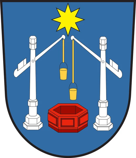 Герб міста Сальзуфлен, Північний Рейн-Вестфалія, Німеччина — стоковий вектор