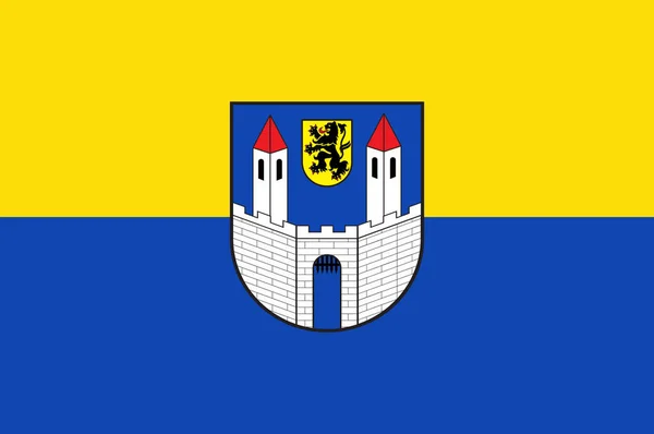 Bandera de Weissenfels en Sajonia-Anhalt en Alemania — Archivo Imágenes Vectoriales