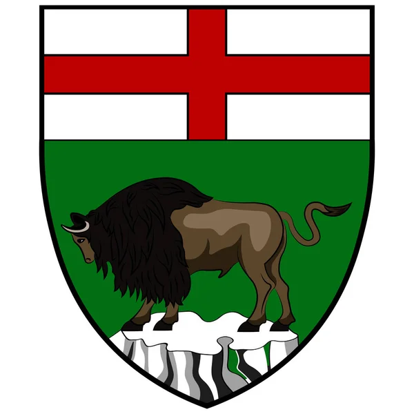 Escudo de armas de Manitoba en Canadá — Archivo Imágenes Vectoriales