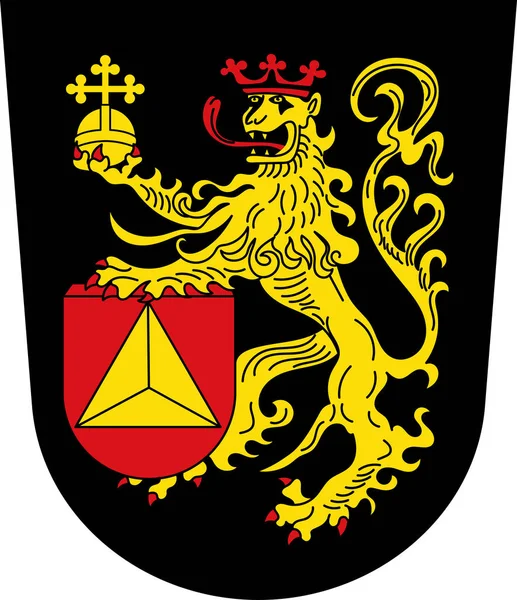 Escudo de Frankenthal en Renania-Palatinado, Alemania — Vector de stock