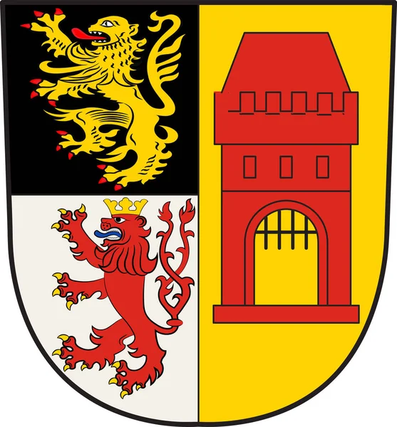 Escudo de armas de Kerpen en Renania del Norte-Westfalia, Alemania — Vector de stock