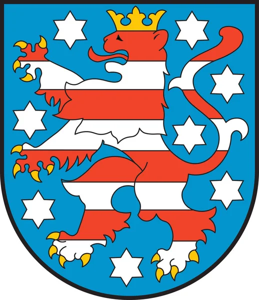 Герб Тюрингии в Германии — стоковый вектор