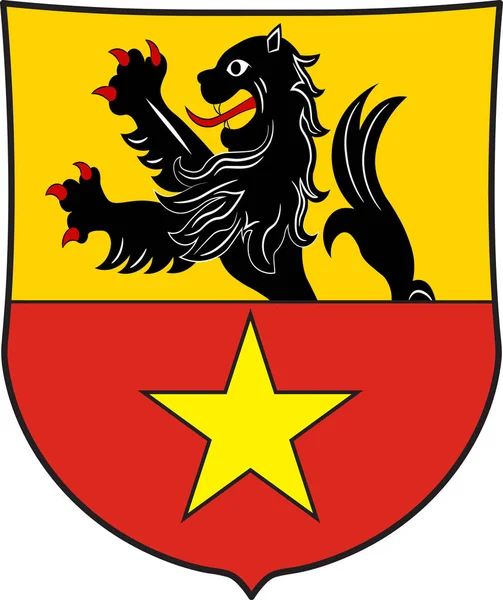 ノースライン・ウェストファリアのバート・ミュンステライフェル市の紋章 — ストックベクタ