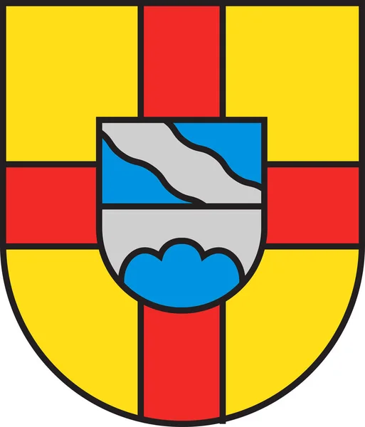 Wappen von Bous im Saarland in Deutschland — Stockvektor
