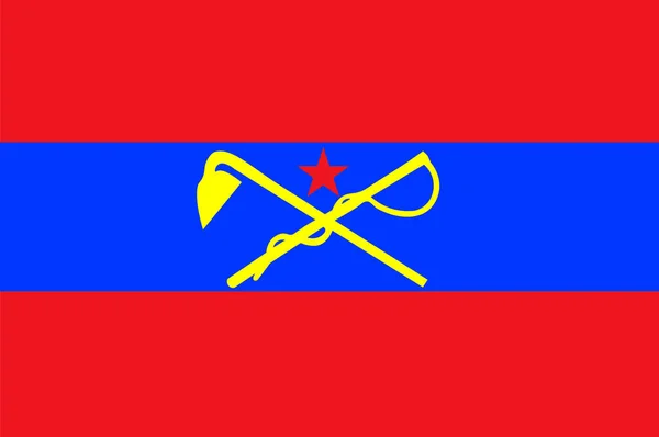 Vlag van Binnen-Mongolië autonome regio in China — Stockvector