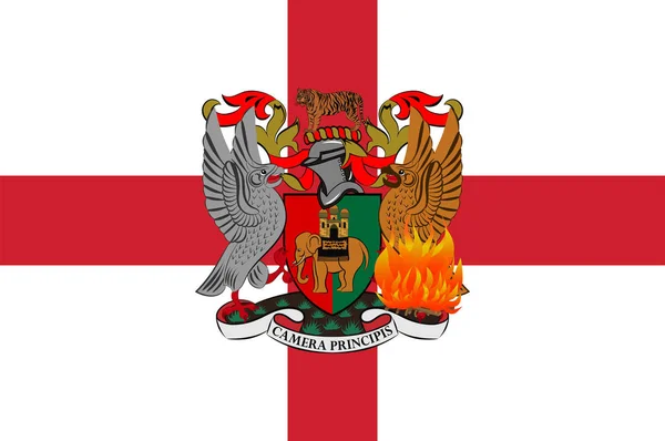 Bandeira de Coventry em Inglaterra — Vetor de Stock