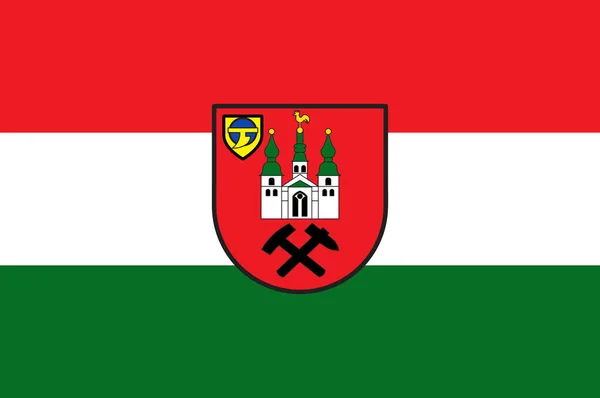 Bandeira de Kamp-Lintfort in North Rhine-Westphalia, Alemanha —  Vetores de Stock