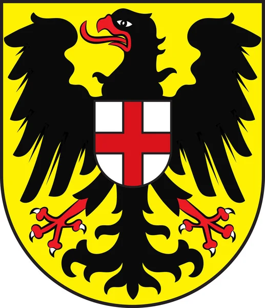 Escudo de armas Boppard en Rhein-Hunsrueck-Kreis de Renania-Palat — Archivo Imágenes Vectoriales