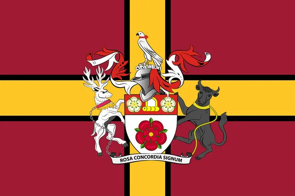 英国北安普敦郡国旗 — 图库矢量图片