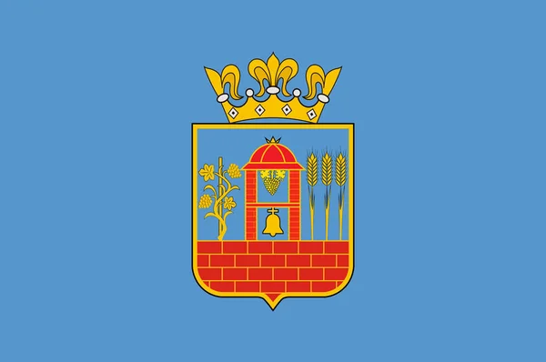 Bandera de Szekszard en el Condado de Tolna de Hungría — Archivo Imágenes Vectoriales