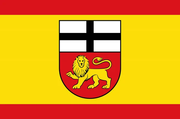 Bonn stads flagga i Nordrhein-Westfalen, Tyskland — Stock vektor