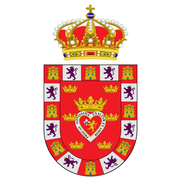 Coat of arms of Murcia in Spain — Stock Vector