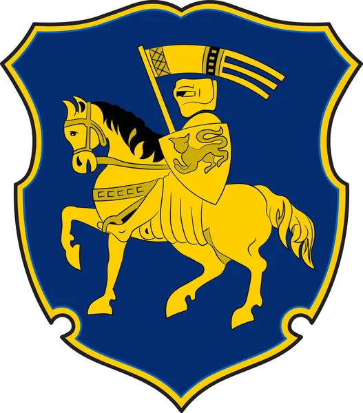 Coat of arms of Schwerin in Mecklenburg-Vorpommern, Germany — Stock Vector