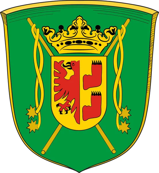 下部ザクセン州のウィットムントの紋章,ドイツ — ストックベクタ
