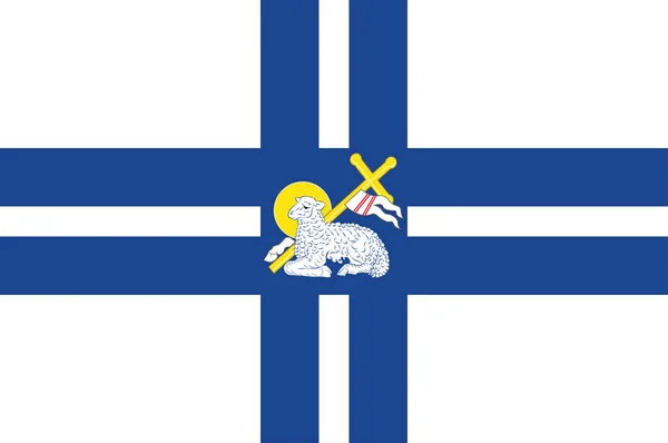 イングランドのプレストンの国旗 — ストックベクタ