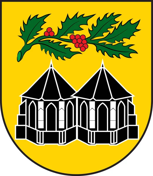 Escudo de armas de Reken en Renania del Norte-Westfalia, Alemania — Archivo Imágenes Vectoriales
