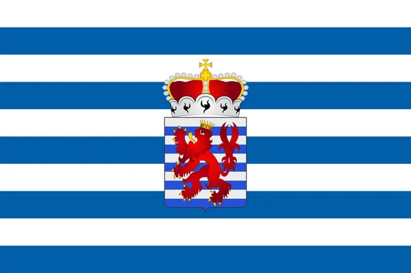 Bandeira de Luxembourg in Belgium —  Vetores de Stock