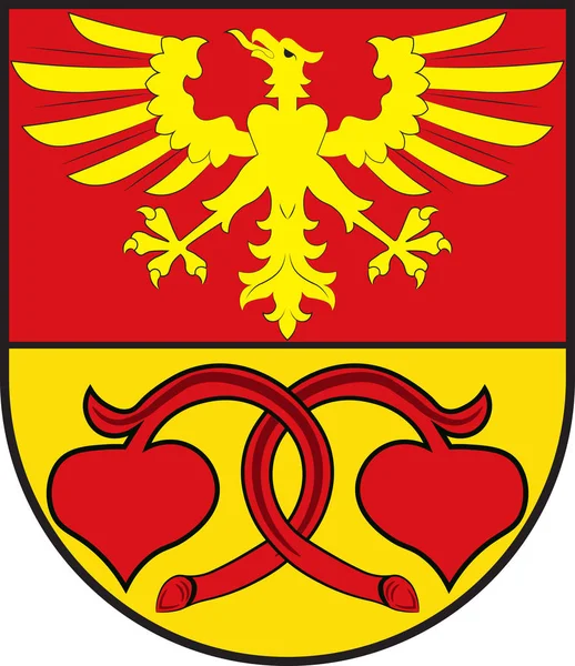德国北莱茵-威斯特法伦州里特贝格的军徽 — 图库矢量图片