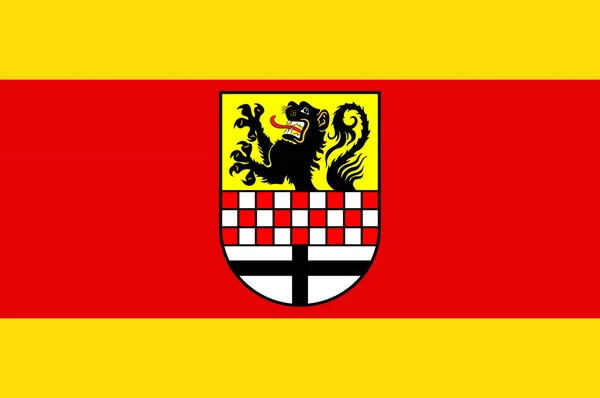 Vlag van Maerkischer in Noordrijn-Westfalen, Duitsland — Stockvector