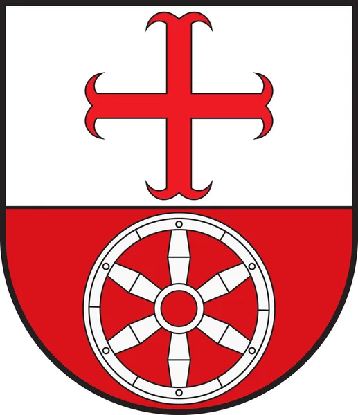 Herb Nieder-Olm w Mainz-Bingen w Nadrenii-Palatynacie, — Wektor stockowy