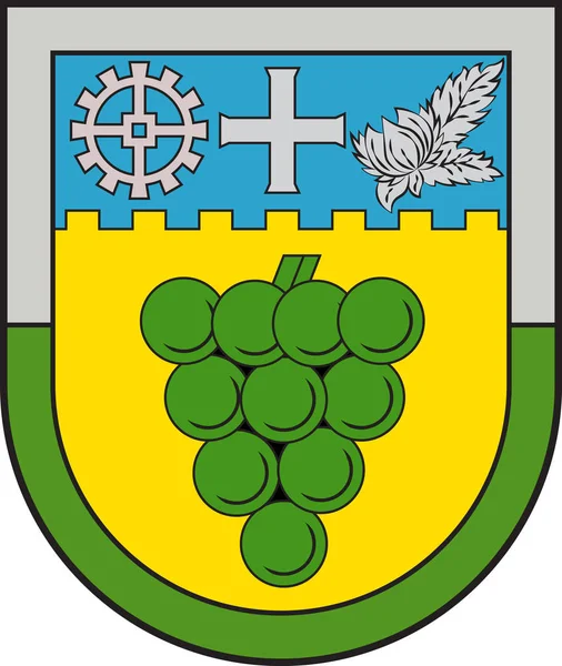 Escudo de Landau-Land en Suedliche Weinstrasse de Rhinelan — Archivo Imágenes Vectoriales