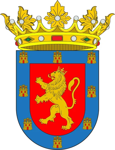 Escudo de Coria en Extremadura de España — Vector de stock