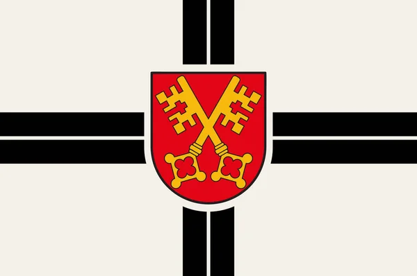 Zuelpich City zászlaja Észak-Rajna-Vesztfália, Németország — Stock Vector