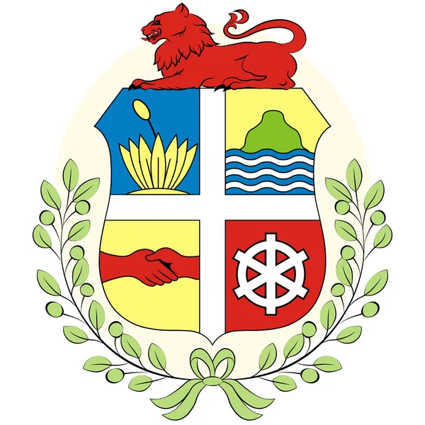 Escudo de la República de Aruba del Reino de los Países Bajos — Archivo Imágenes Vectoriales