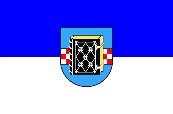 北ライン・ウェストファリア州のボーフムの国旗, ドイツ — ストックベクタ