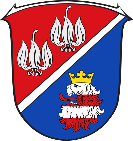 Wappen des vogelsbergkreises in Hessen. — Stockvektor