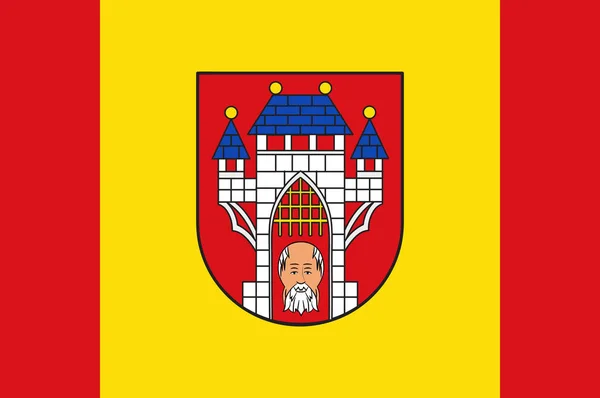 Vechta zászlaja Alsó-Szászországban, Németország — Stock Vector