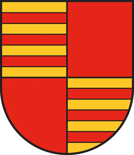 Wappen eines Hauses in Nordrhein-Westfalen, Deutschland — Stockvektor