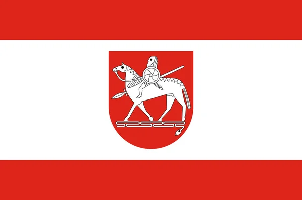 Bandera de Boerde en Sajonia-Anhalt en Alemania — Vector de stock