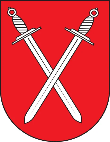 Kuzey Ren-Vestfalya eyaletindeki Schwerte arması, Almanya — Stok Vektör