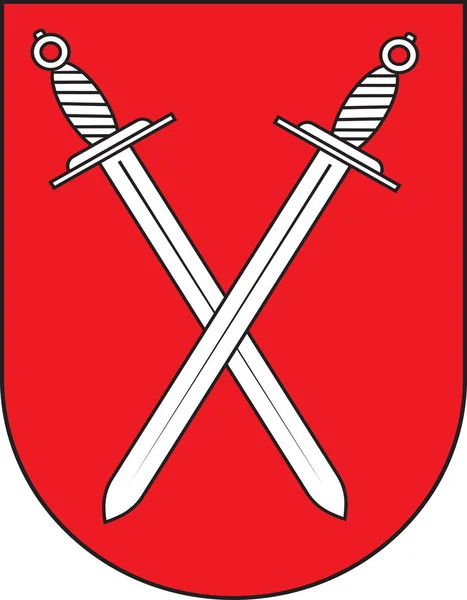 Escudo de Schwerte en Renania del Norte-Westfalia, Alemania — Vector de stock