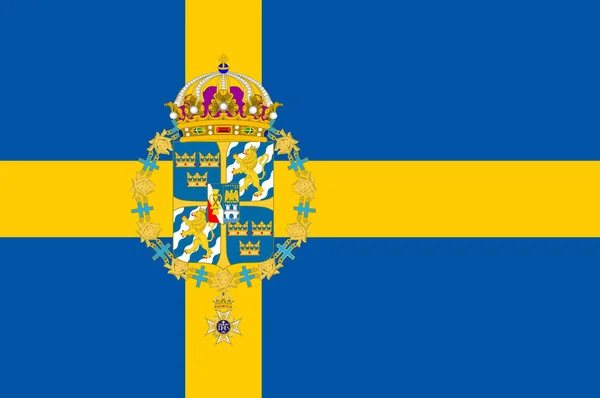 Flagga Sverige — Stock vektor