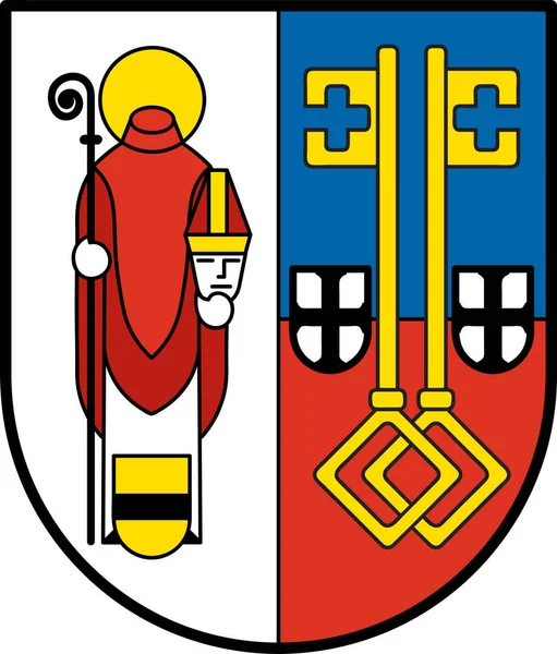 Wappen von Krefeld in Nordrhein-Westfalen, Deutschland — Stockvektor